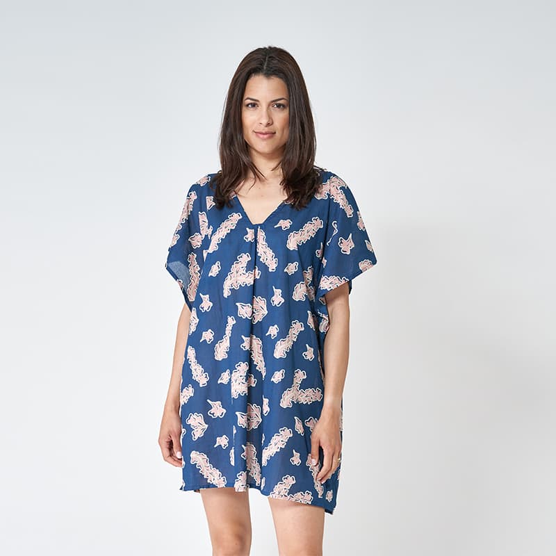 Robe de plage BATELA A2024 TU Algues