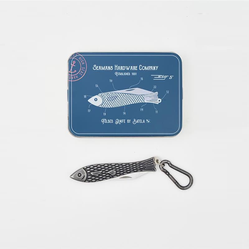 Porte-clés couteau canif "Poisson"