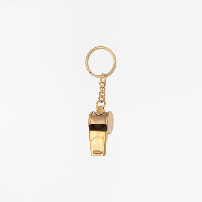 Porte-clés laiton "Sifflet"