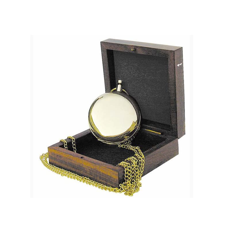 Boussole laiton dans Coffret bois