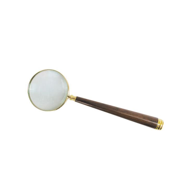 Loupe laiton avec poignée en bois