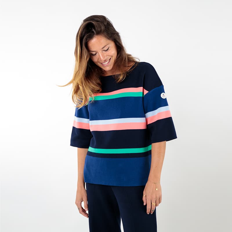 Pull ROYAL MER Astrid 42 Atlantique/Marine/Fluor
