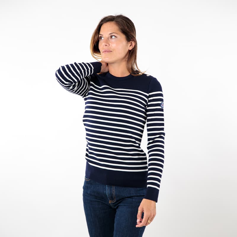 Pull marin ROYAL MER Klasel F1 38 Marine/Ecru
