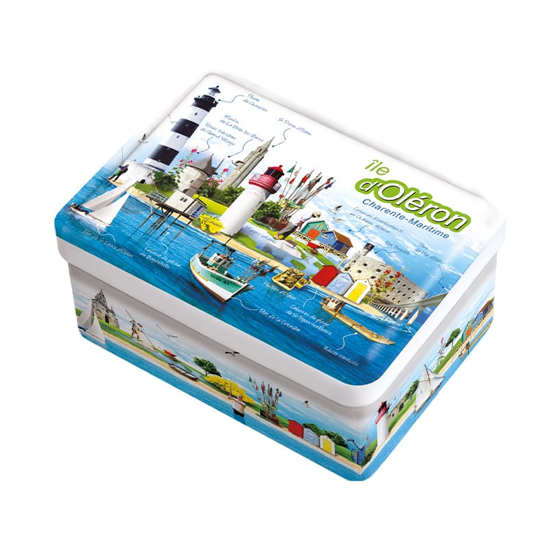 Boîte Galettes "Curiosité d'Oléron" SOCIÉTÉ DV 210 g
