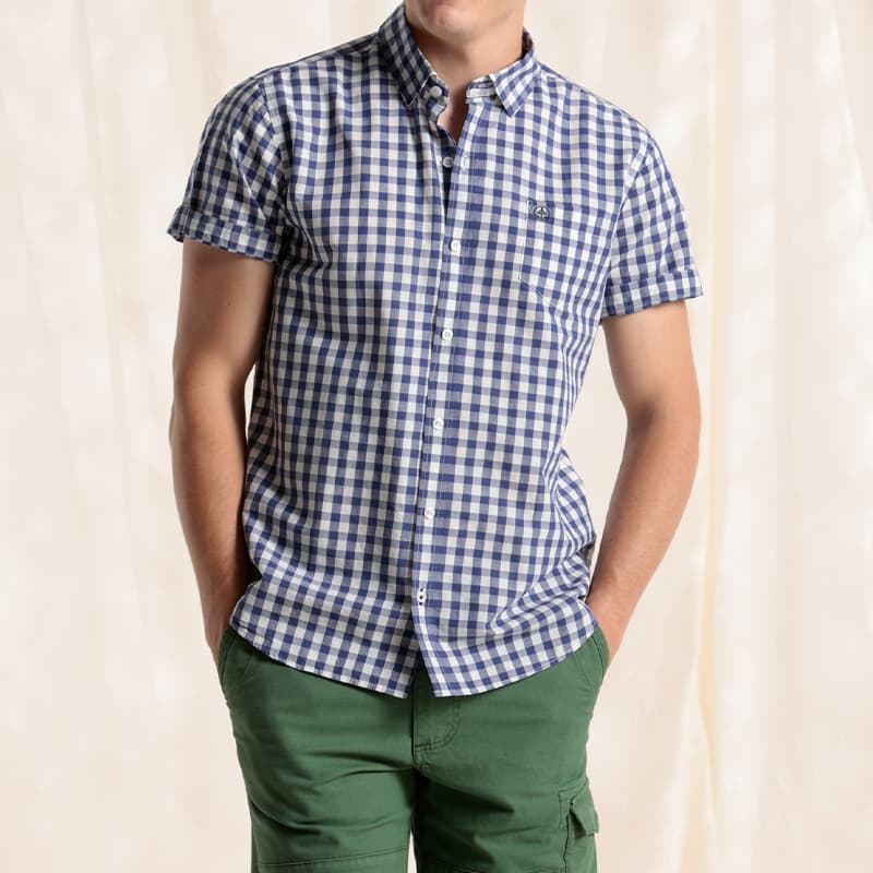 Chemise à carreaux MAT DE MISAINE Calypso 2 C243 Crx Encre