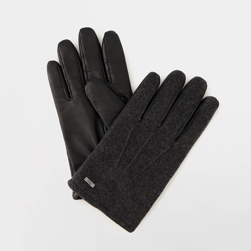 Gants cuir TBS Alanglov A11 *Gris + Noir 9.5