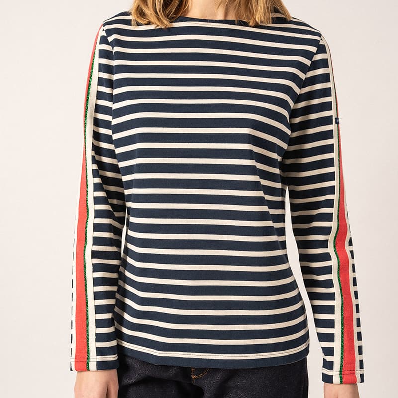 Marinière SAINT JAMES Meridame RDV 40 Mari/Ecru/Doly