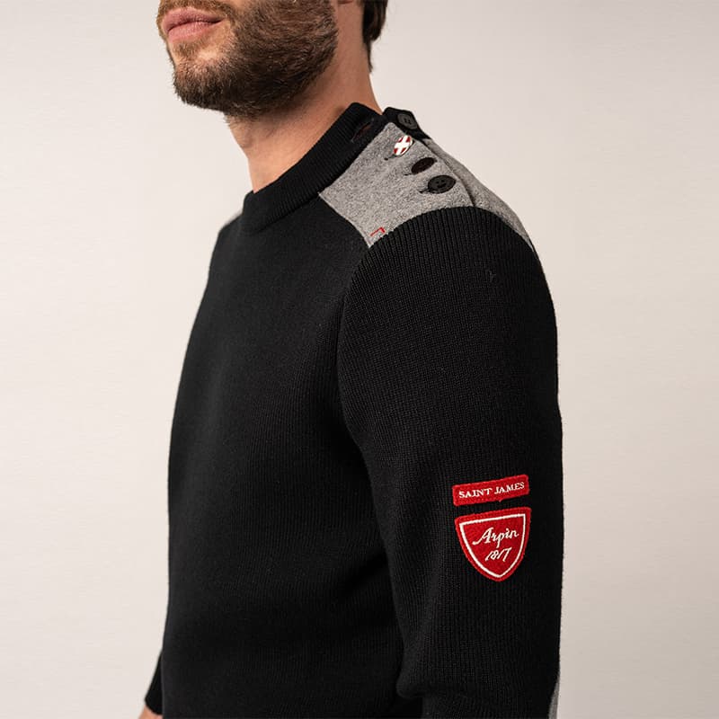 Pull SAINT JAMES X ARPIN Moraine Arpin 2XL Noir