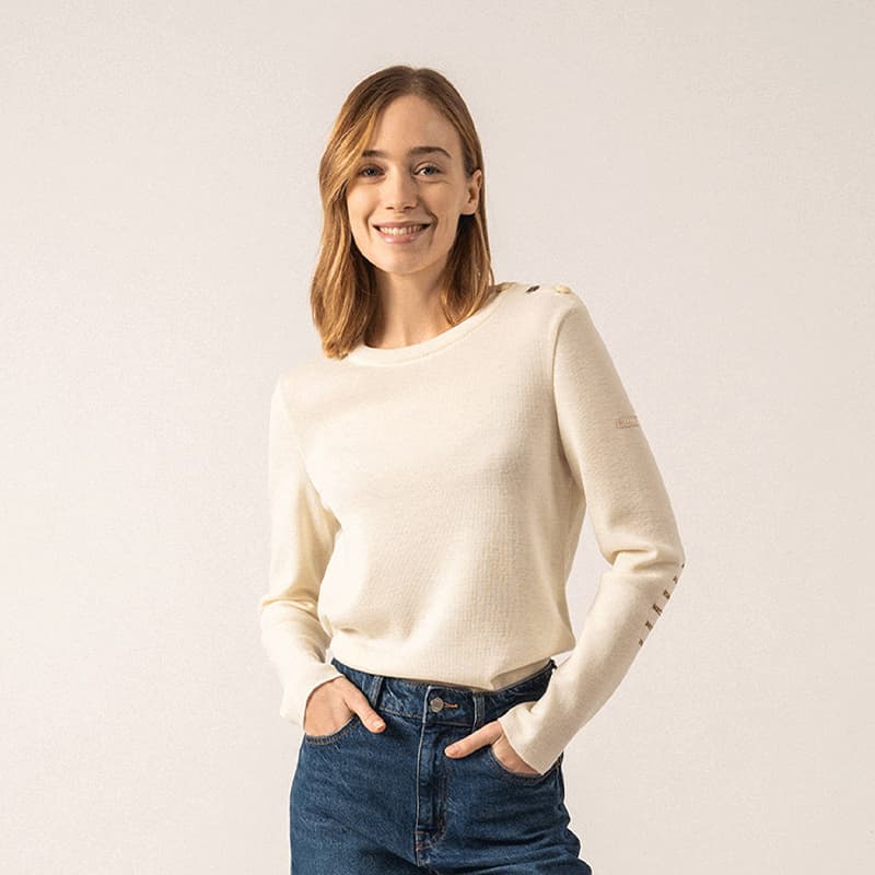 Pull SAINT JAMES Bregançon Uni 38 Ecume