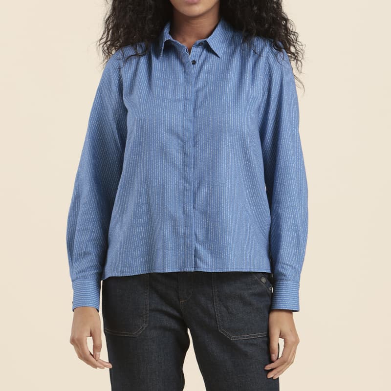 Chemise MAT DE MISAINE Cambo 20169 44 R2204 Raye Faience Fonce