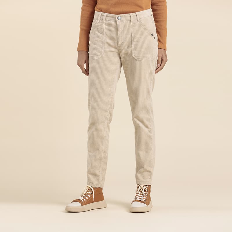 Pantalon velours MAT DE MISAINE Pimori 38 U15 Calcaire