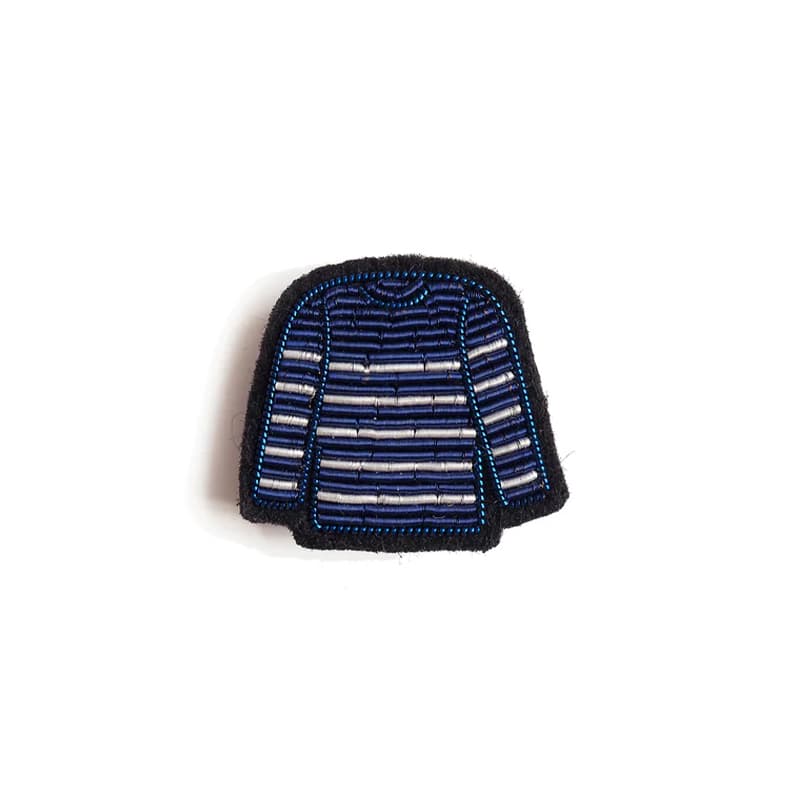 Broche SAINT JAMES Marinière TU Bleu/Blanc