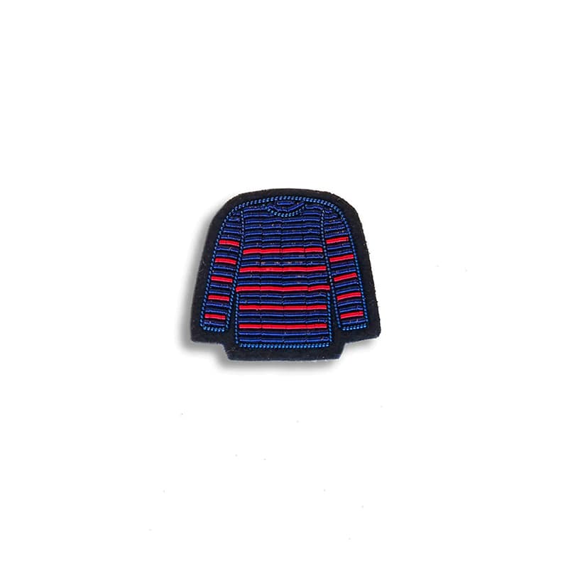 Broche SAINT JAMES Marinière TU Bleu/Rouge