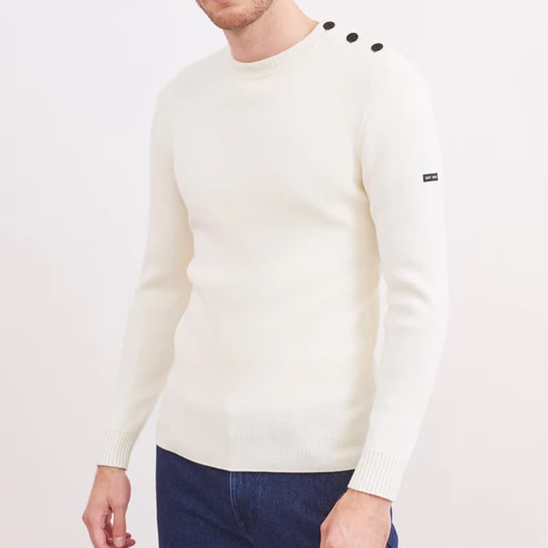 Pull SAINT JAMES Rochefort 1 U M Ecume