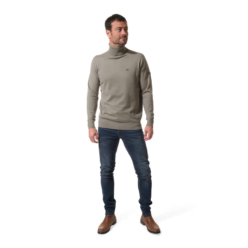 Pull col roulé HUBLOT Epinay 2XL Tea