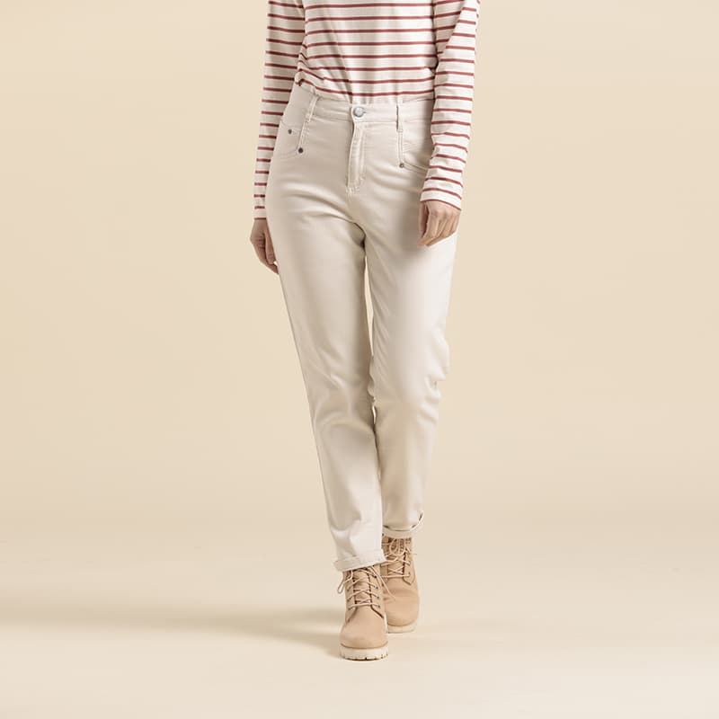 Pantalon MAT DE MISAINE Piper 38 U66 Craie