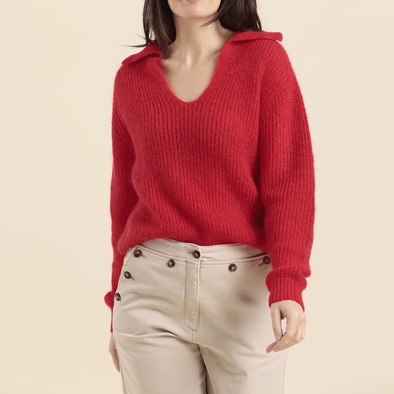 Pull esprit vareuse MAT DE MISAINE Tanor M U317 Toscane