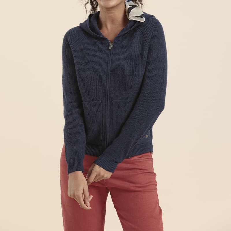 Pull zippé MAT DE MISAINE Tina Card I XL U23 Navy