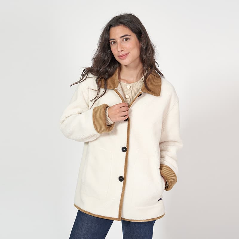 Blouson Sherpa et velours BATELA 42 CU Cord