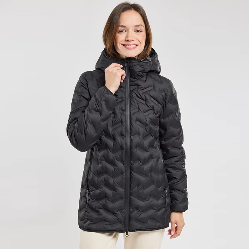 Doudoune mi-longue BERMUDES Benlo 46 b153 Noir