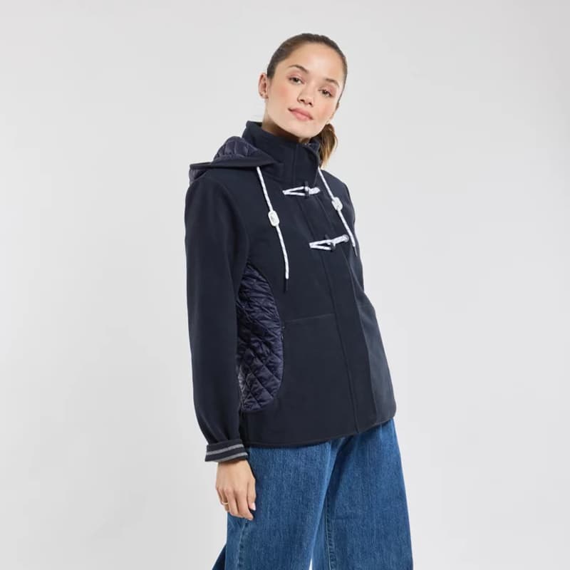 Veste polaire à brandebourgs BERMUDES Mogga 36 b204 Navy