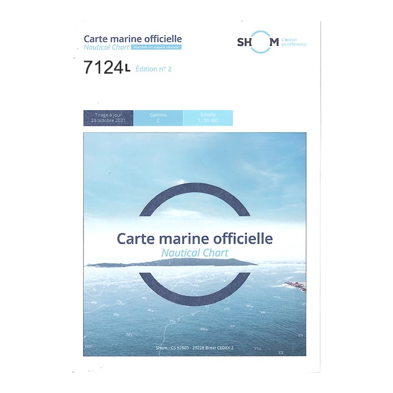 Carte marine SHOM 7124L - Baie de Lannion - De la Pointe de Primel à l'Île Grande