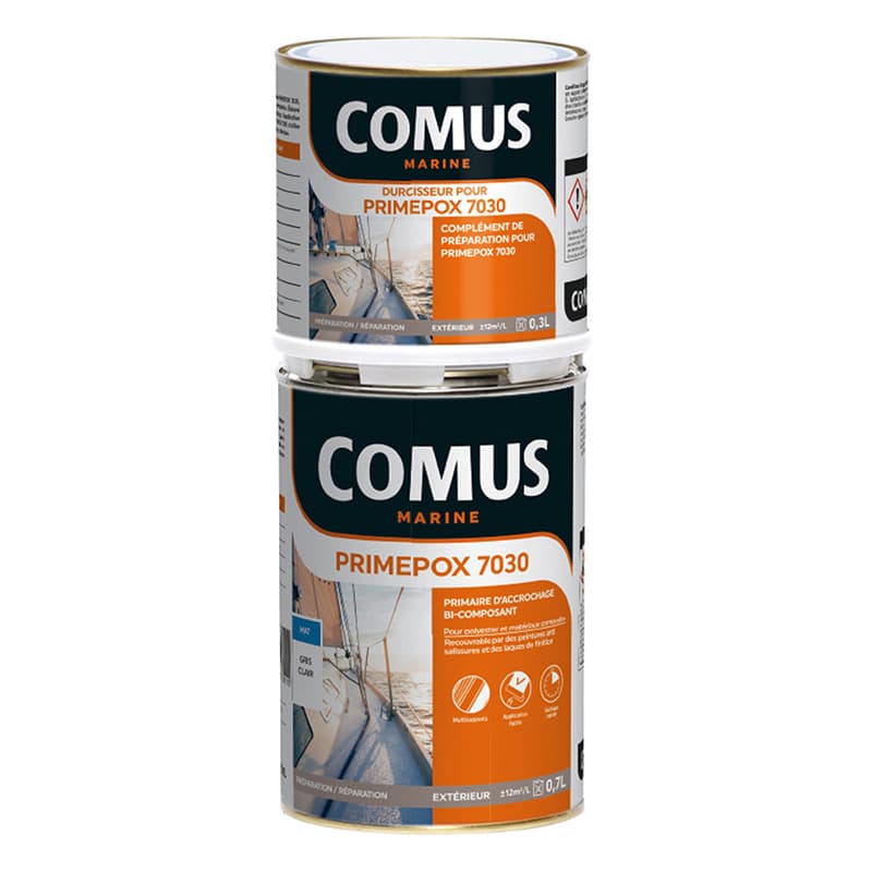 Primepox 7030 (B+D) COMUS MARINE 1 Litre Gris Clair