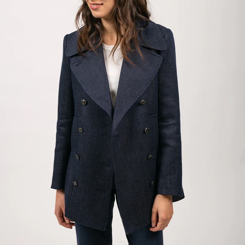 Caban SAINT JAMES Heritage F 36 Indigo/Chanvre