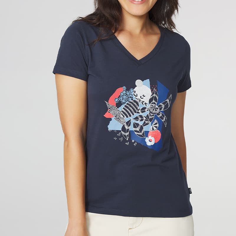 T-shirt TBS Lugditee 2XL 612 Navy