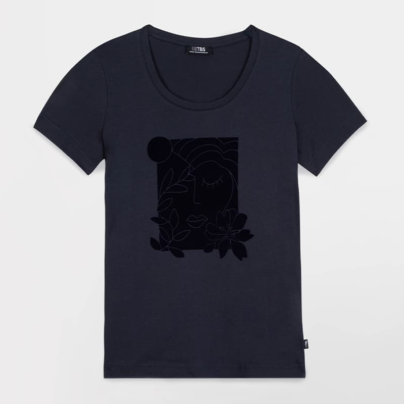 T-shirt TBS Osiattee L 612 Navy