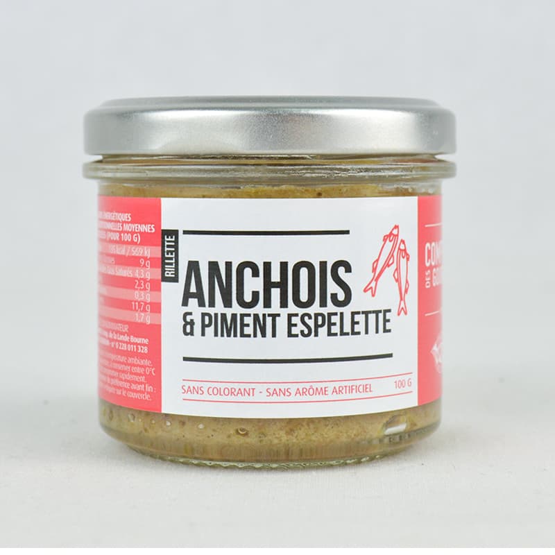 Rillettes D'Anchois Au Piment Espelette COMPTOIR DES GOURMETS