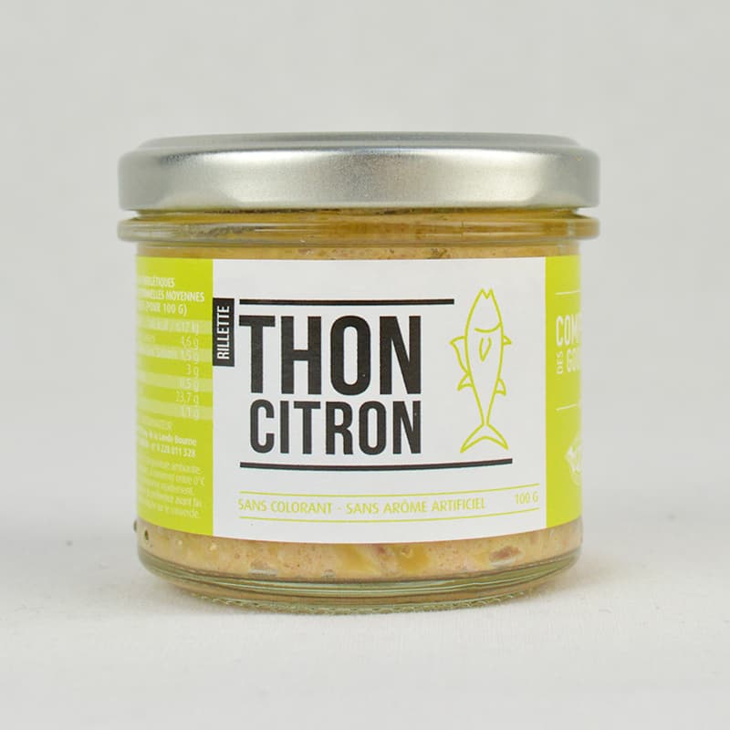 Rillettes De Thon Citron COMPTOIR DES GOURMETS