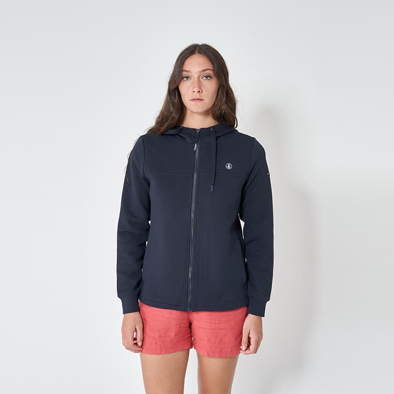 Veste courte zippée BATELA A2493 46 MA Marine