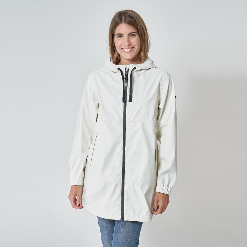 Ciré avec détails au dos BATELA C3215 36 BL Blanc