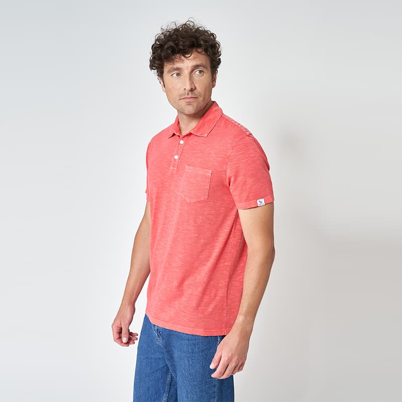 Polo basique en Jersey flammé BATELA  A1904 2XL DB Dubarry
