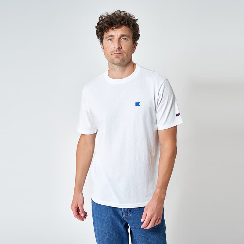 T-shirt BATELA Marin A1933 M BL Blanc