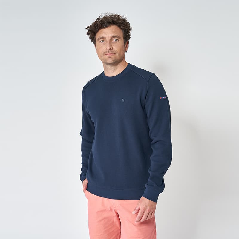 Sweat piqué BATELA A1946 S MA Marine