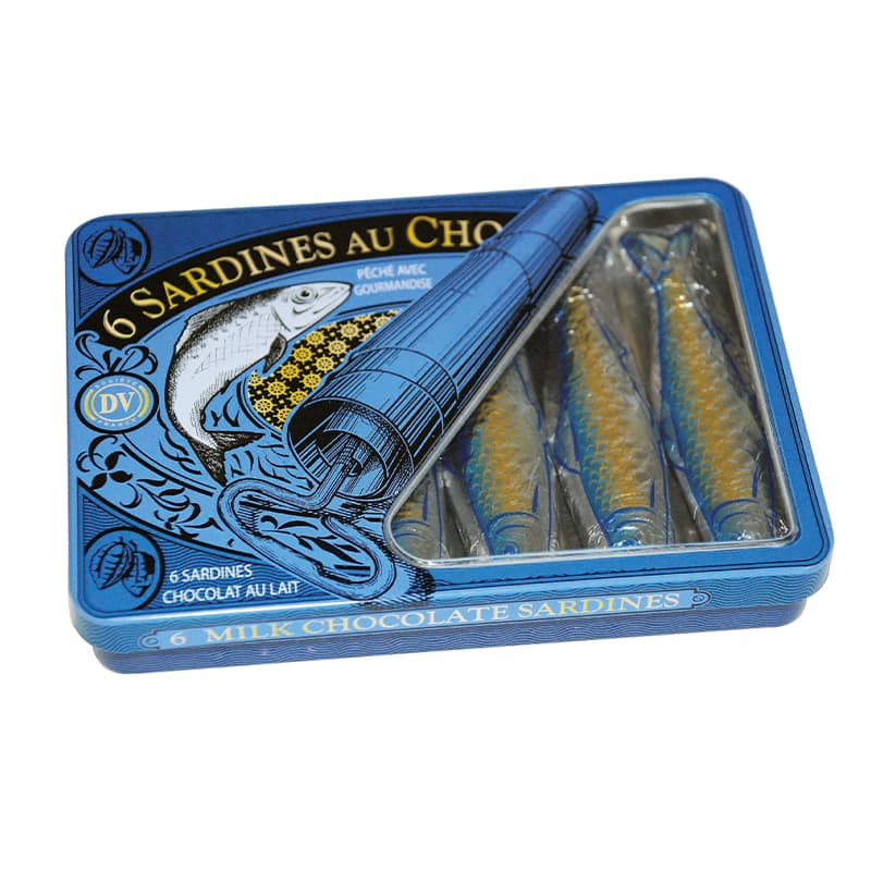 Boîte de 6 Sardines au Chocolat SOCIÉTÉ DV