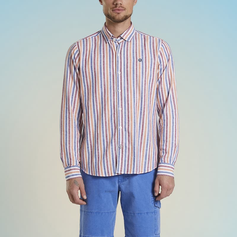 Chemise MAT DE MISAINE Carguesp-974 4 Rmult Raye Multicolore
