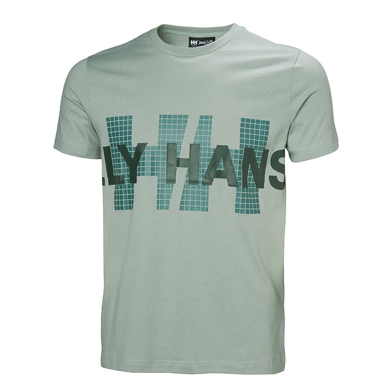 T-shirt HELLY HANSEN Core Graphic 2.0 54599 L 484 Eucalyptus