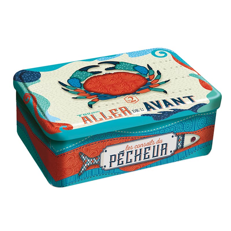 Boîte Assortiment Galettes et Palets "Crabe Patchwork" SOCIÉTÉ DV 210 g