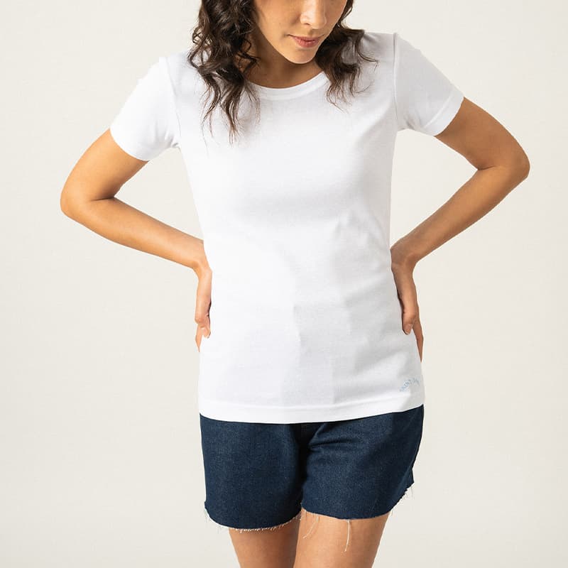 T-shirt SAINT JAMES Ajaccio III 46 Blanc