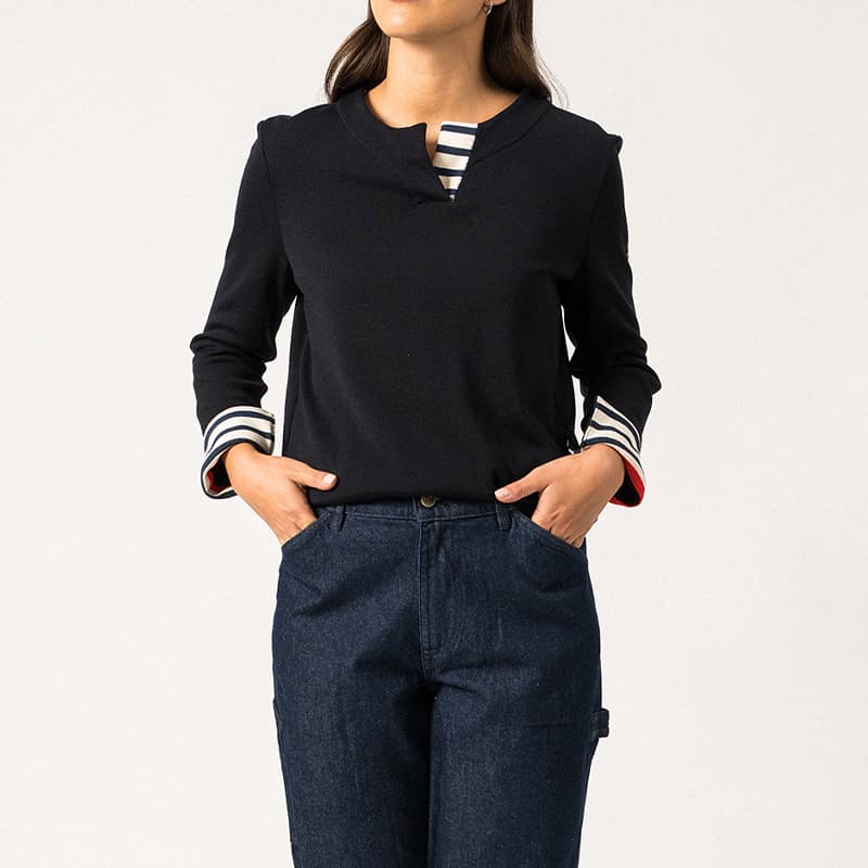 Pull SAINT JAMES Quille 40 Navy