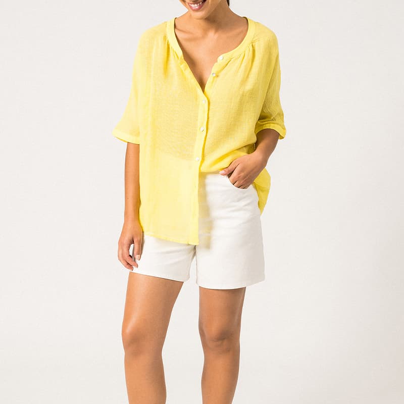 Chemisier en Lin SAINT JAMES Emilie 40 Acidule