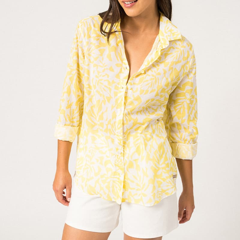 Chemisier SAINT JAMES Jeanne 42 Blanc/Acidule