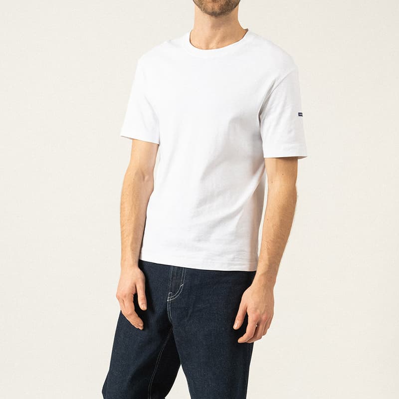 T-shirt SAINT JAMES Lumio MC S Blanc