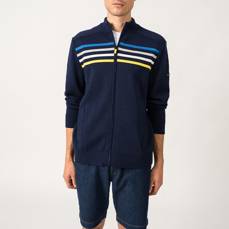 Gilet zippé SAINT JAMES Bandol L Ins/Multic Cap