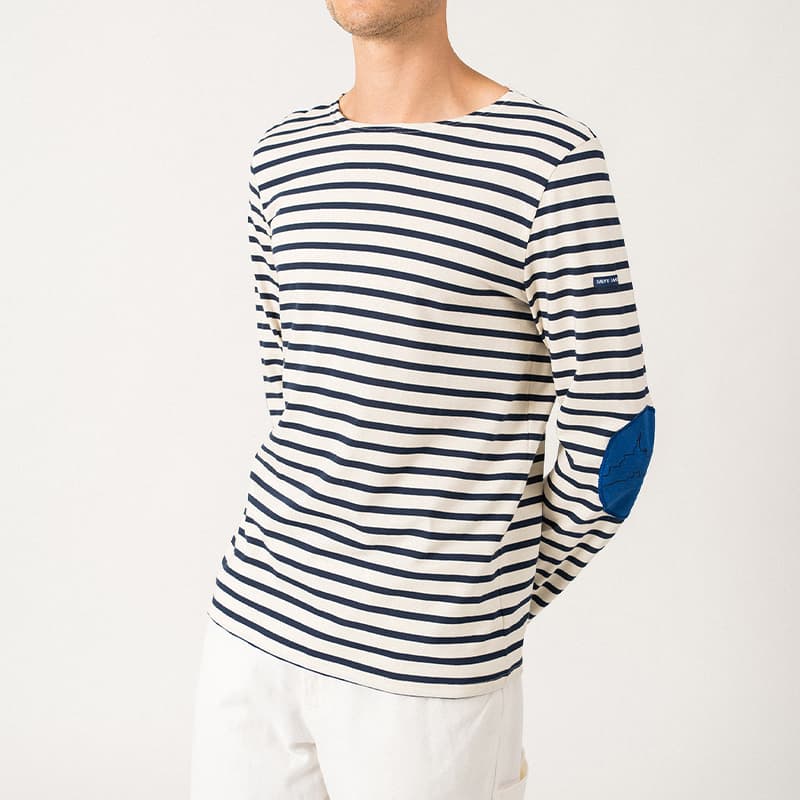 Marinière SAINT JAMES Minquiers Coud Flat L Epic Ecr/Ma/Git