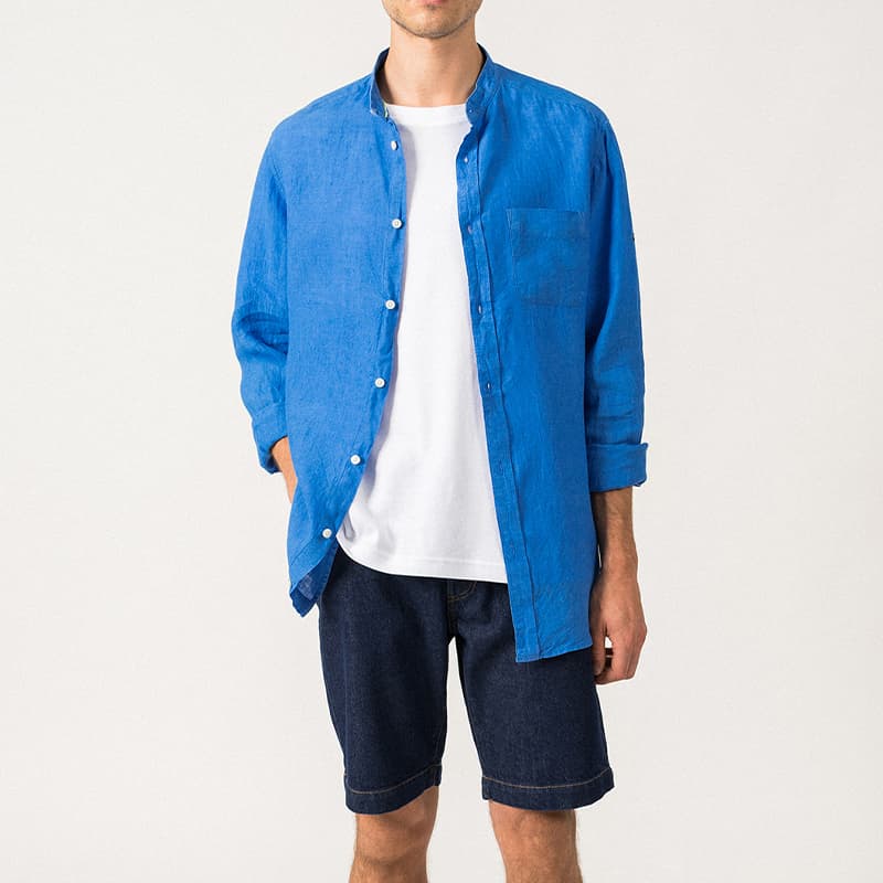Chemise en Lin SAINT JAMES Claudio L Mer