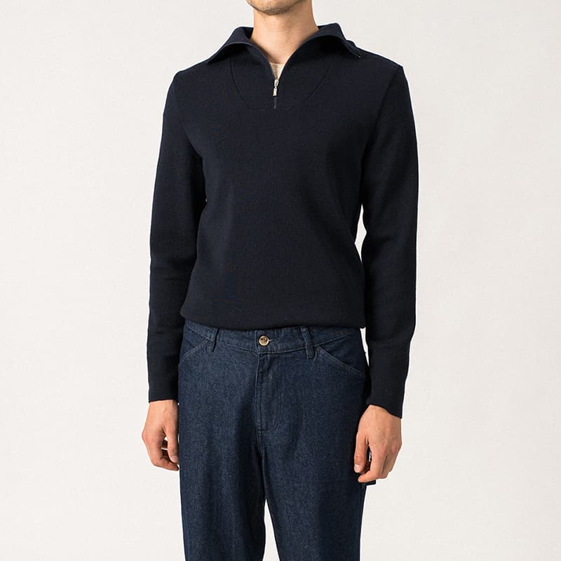 Pull camionneur SAINT JAMES Passerelle H M Navy